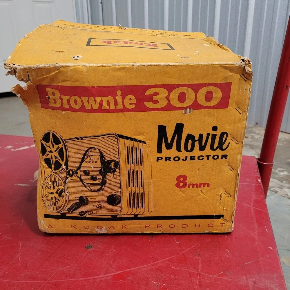 Vintage 1950's Kodak Brownie 300‎ Movie Projector 8mm - Retro Home Decor / Prop